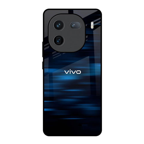 Blue Rough Abstract IQOO 12 5G Glass Back Cover Online