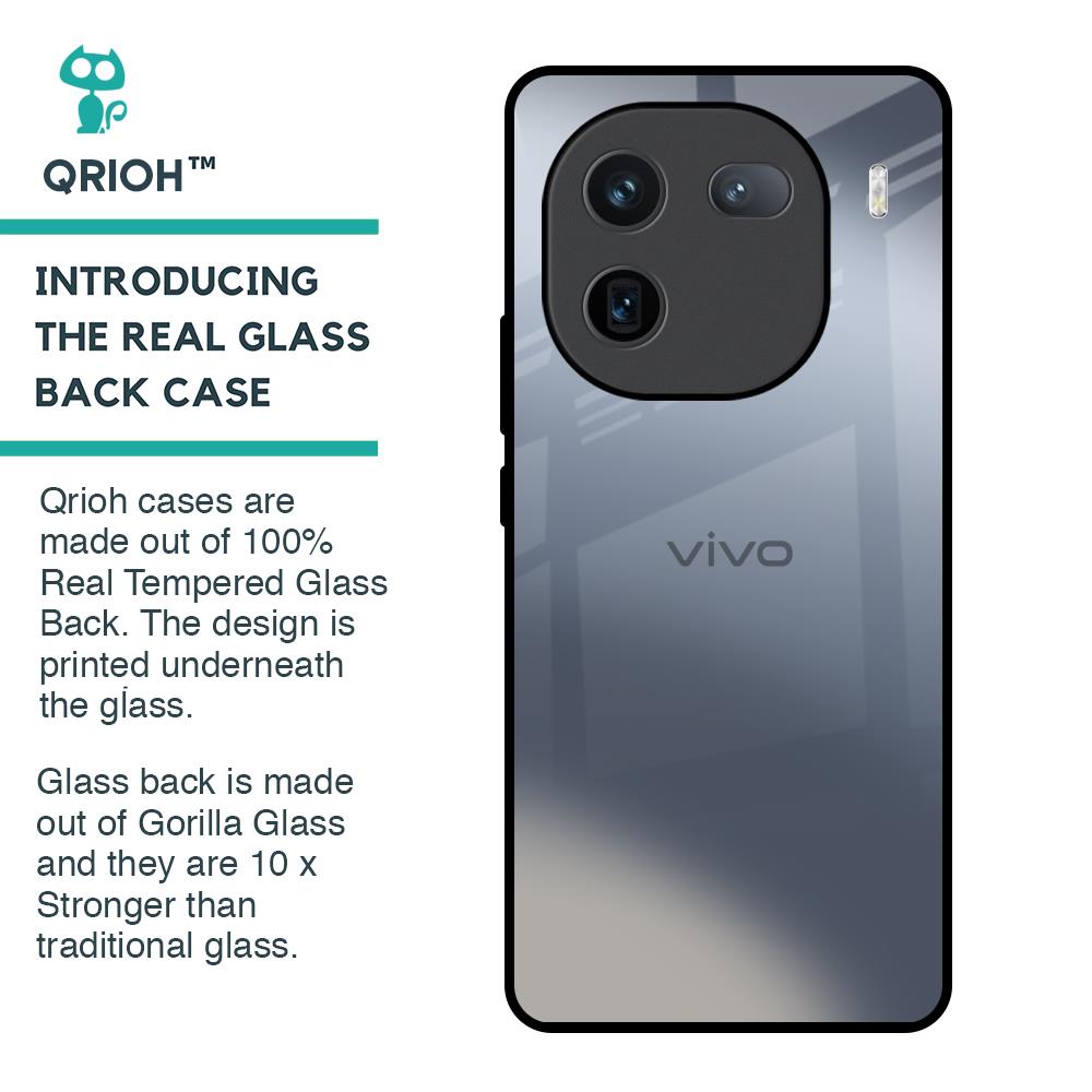Space Grey Gradient Glass Case for IQOO 12 5G