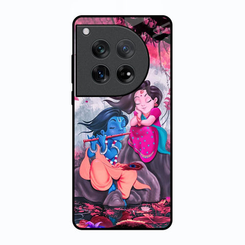 Radha Krishna Art Oneplus 12 Glass Back Cover Online