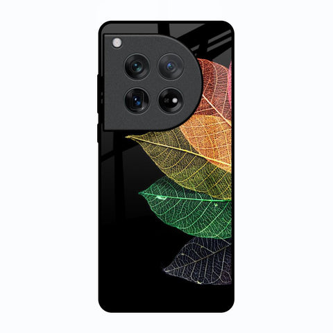Colorful Leaves Oneplus 12 Glass Back Cover Online