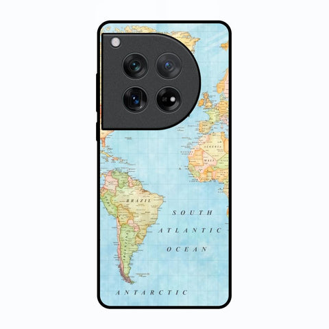 Travel Map Oneplus 12 Glass Back Cover Online