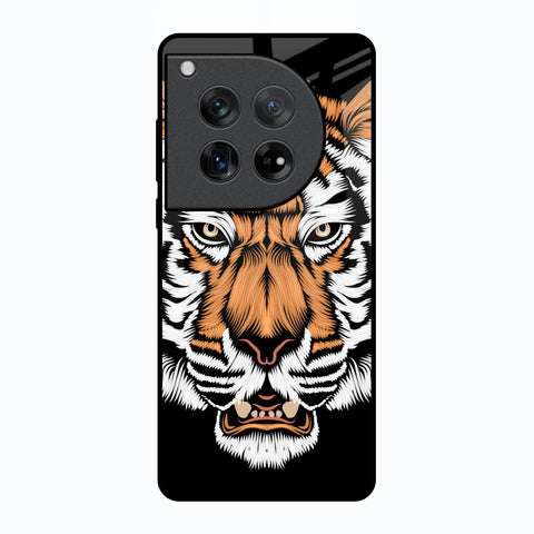 Angry Tiger Oneplus 12 Glass Back Cover Online