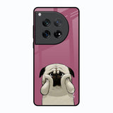 Funny Pug Face Oneplus 12 Glass Back Cover Online