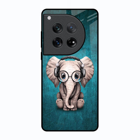 Adorable Baby Elephant Oneplus 12 Glass Back Cover Online