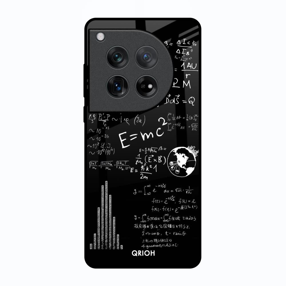 Funny Math Oneplus 12 Glass Back Cover Online