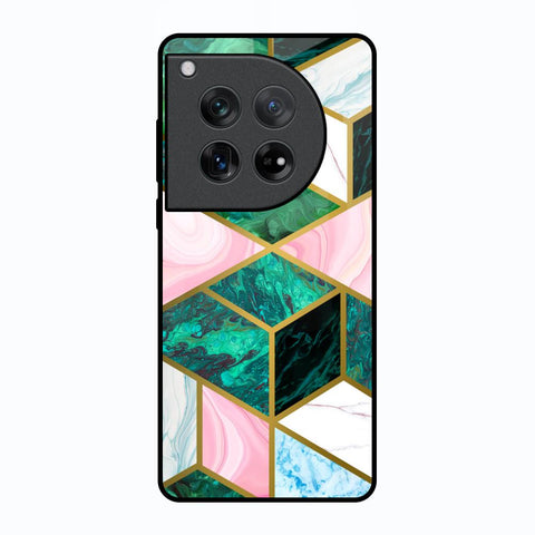 Seamless Green Marble Oneplus 12 Glass Back Cover Online