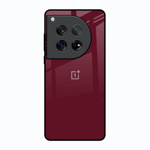 Classic Burgundy Oneplus 12 Glass Back Cover Online