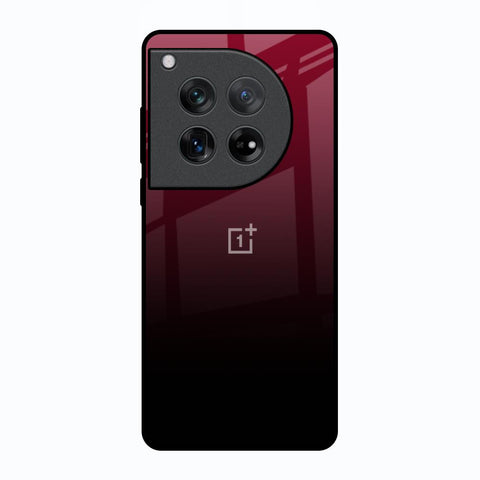 Wine Red Oneplus 12 Glass Back Cover Online