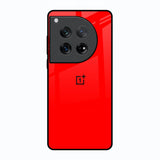 Blood Red Oneplus 12 Glass Back Cover Online