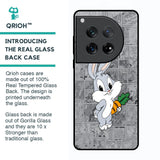 Cute Baby Bunny Glass Case for Oneplus 12
