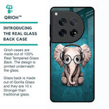 Adorable Baby Elephant Glass Case For Oneplus 12