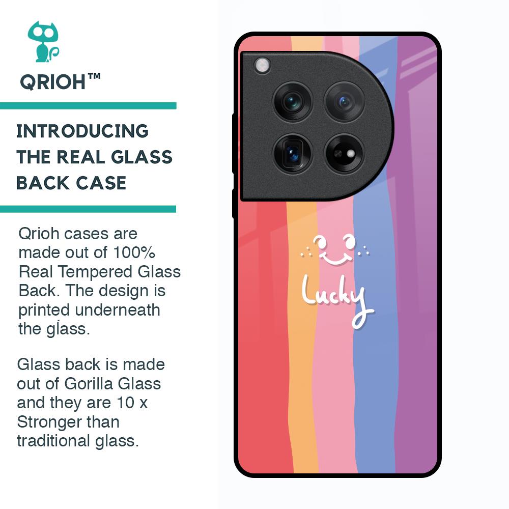 Lucky Abstract Glass Case for Oneplus 12