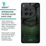 Green Leather Glass Case for Oneplus 12