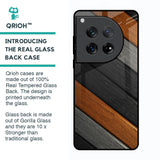 Tri Color Wood Glass Case for Oneplus 12