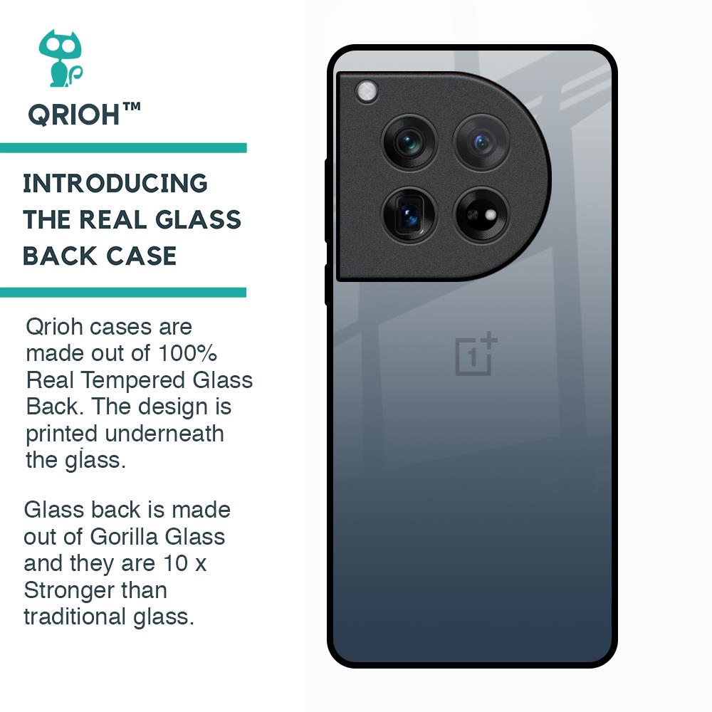Smokey Grey Color Glass Case For Oneplus 12