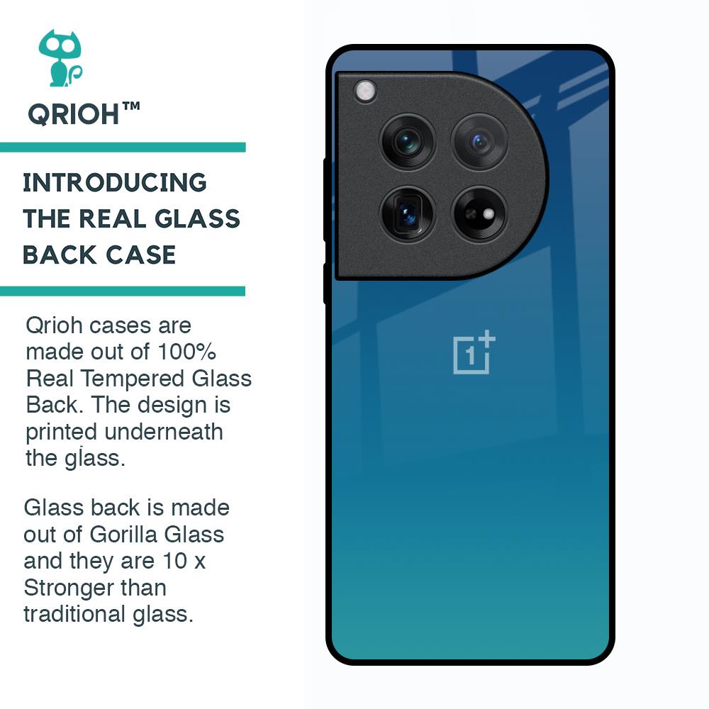 Celestial Blue Glass Case For Oneplus 12