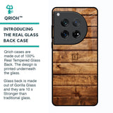 Wooden Planks Glass Case for Oneplus 12