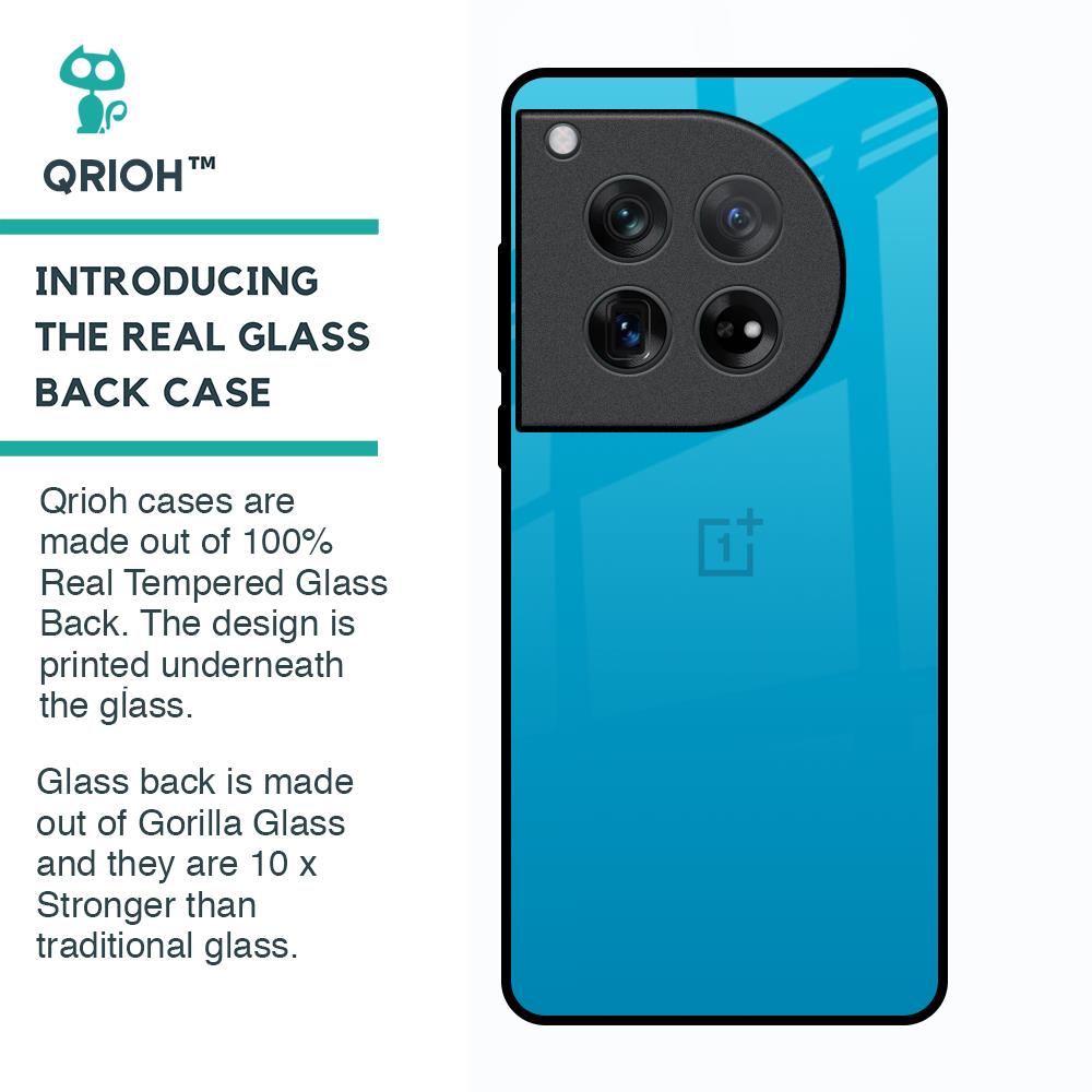 Blue Aqua Glass Case for Oneplus 12