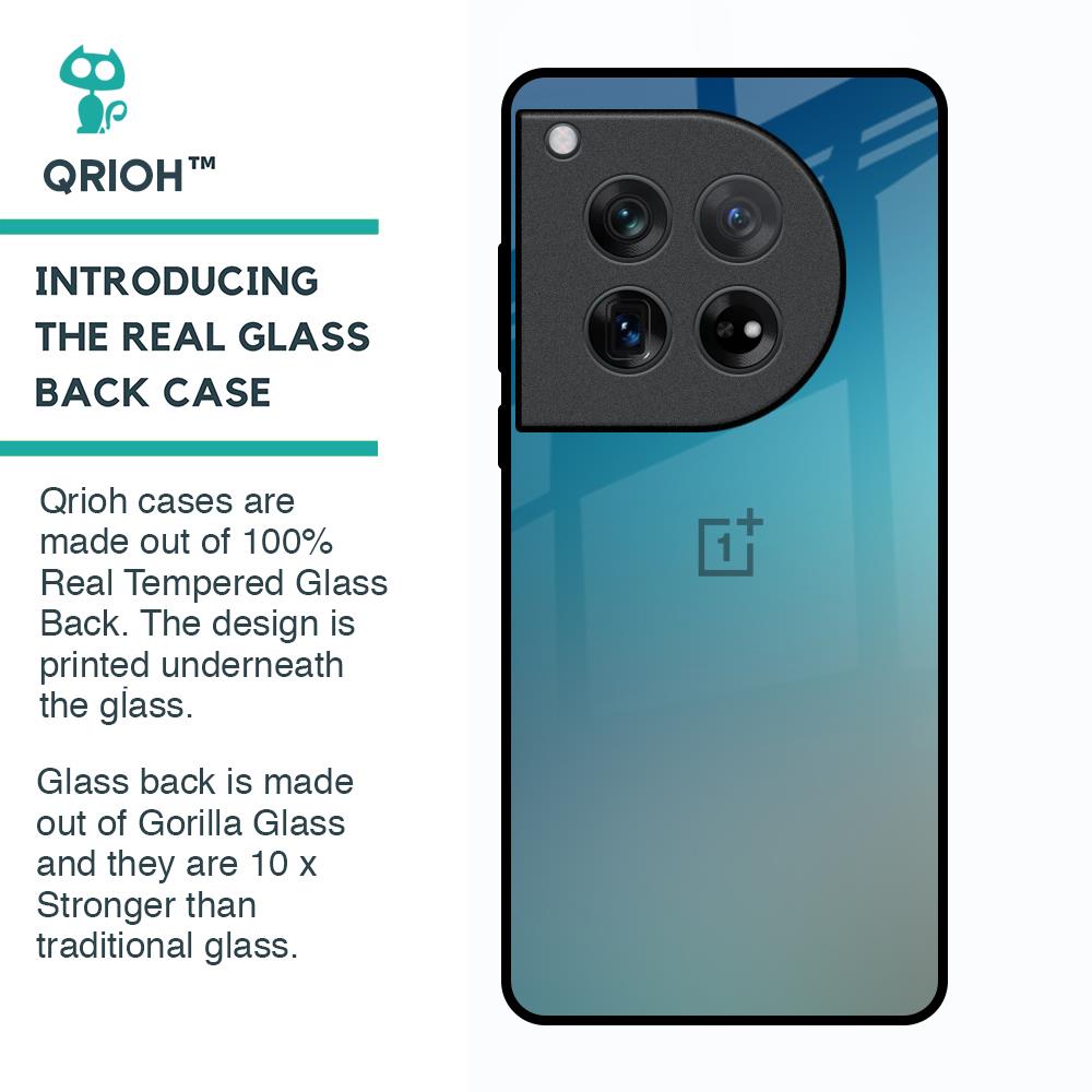 Sea Theme Gradient Glass Case for Oneplus 12