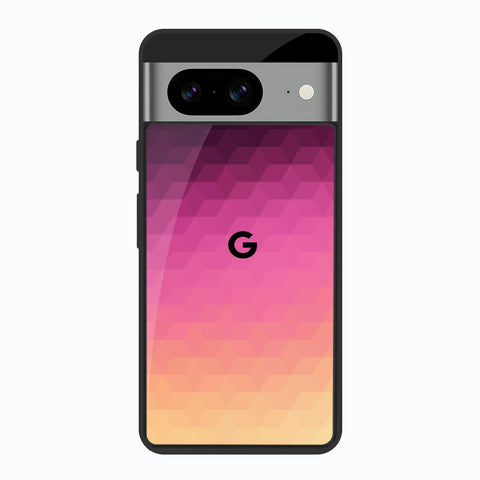 Geometric Pink Diamond Google Pixel 8 Glass Back Cover Online