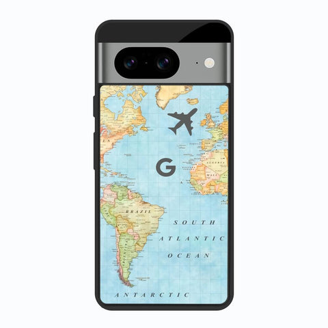 Fly Around The World Google Pixel 8 Glass Back Cover Online