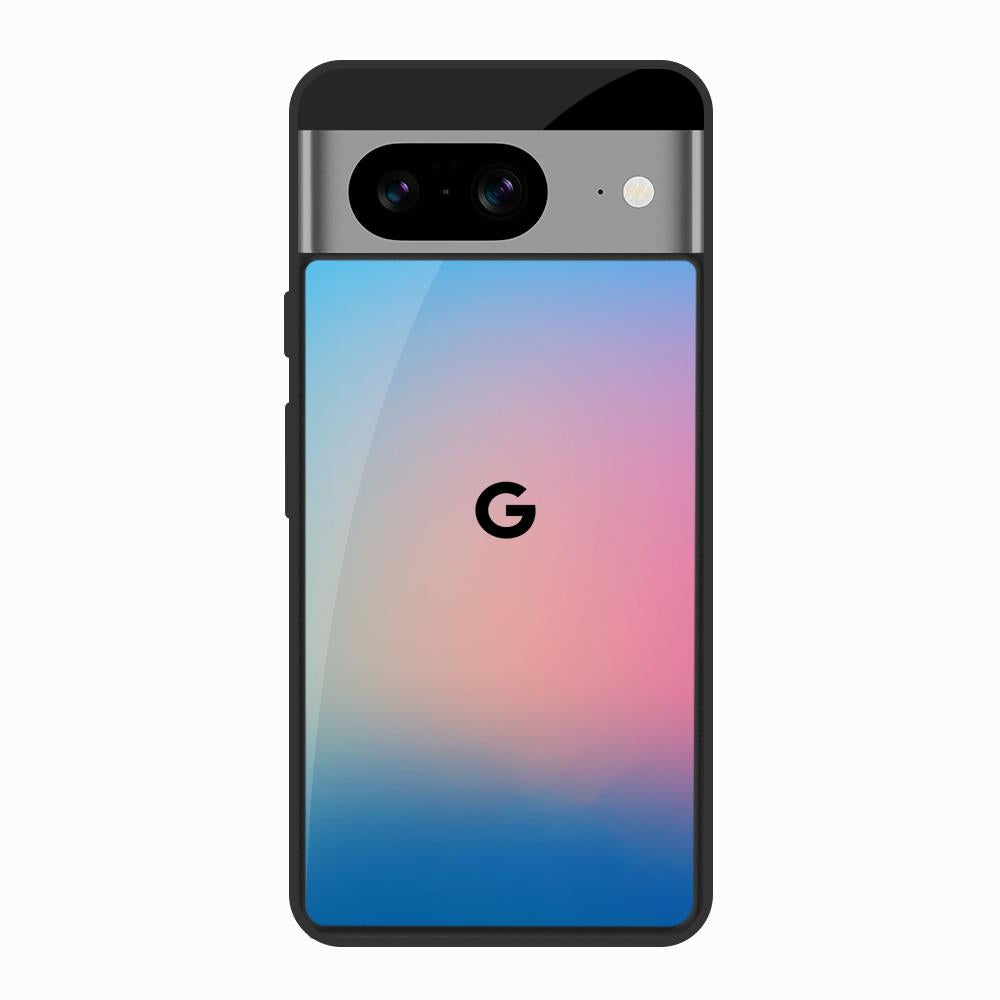 Blue & Pink Ombre Google Pixel 8 Glass Back Cover Online