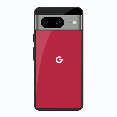 Solo Maroon Google Pixel 8 Glass Back Cover Online