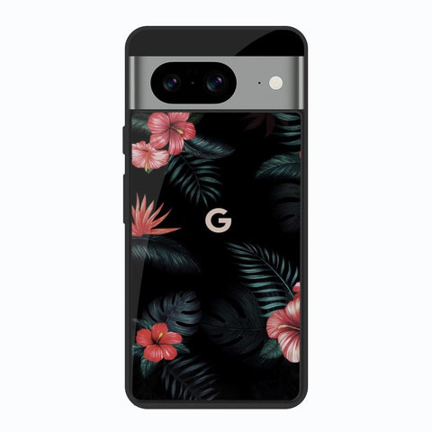 Tropical Art Flower Google Pixel 8 Glass Back Cover Online