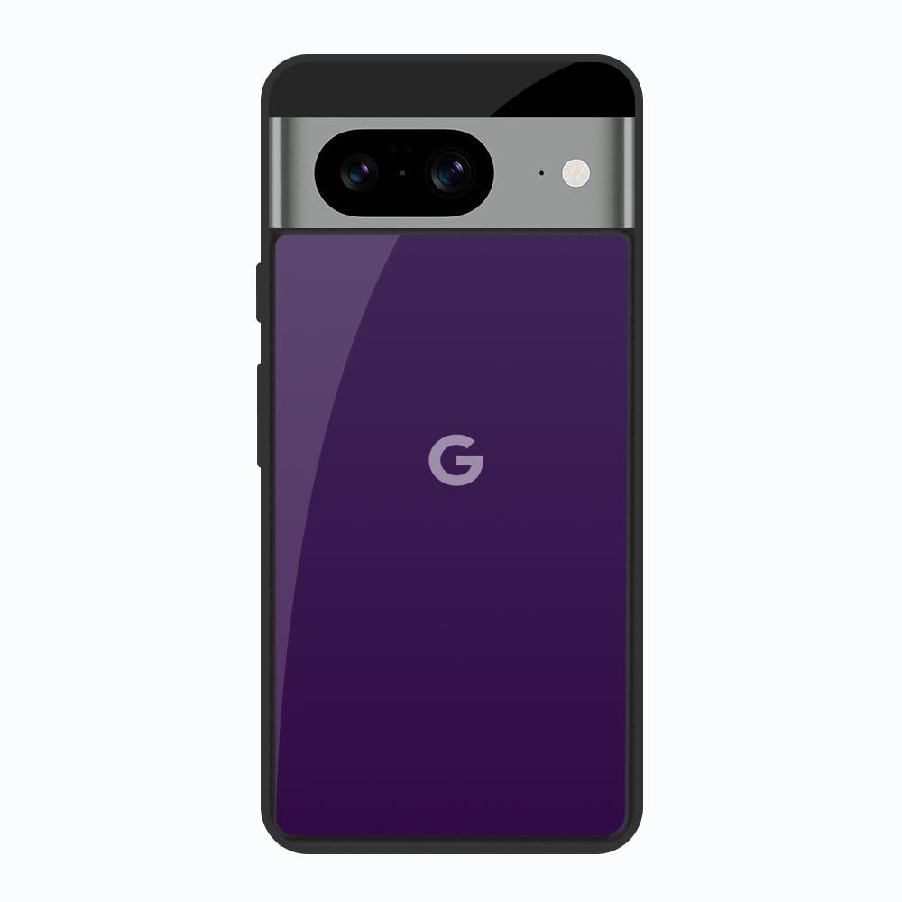 Dark Purple Google Pixel 8 Glass Back Cover Online