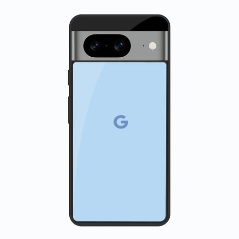 Pastel Sky Blue Google Pixel 8 Glass Back Cover Online