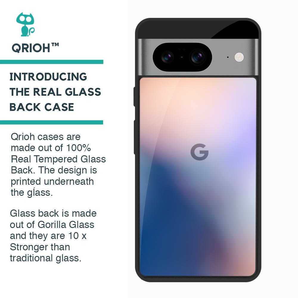 Blue Mauve Gradient Glass Case for Google Pixel 8