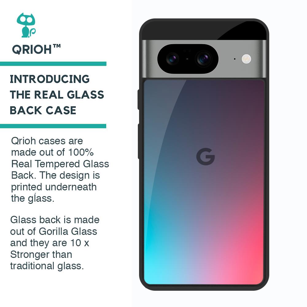 Rainbow Laser Glass Case for Google Pixel 8