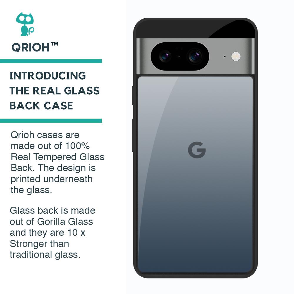 Smokey Grey Color Glass Case For Google Pixel 8