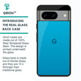 Blue Aqua Glass Case for Google Pixel 8