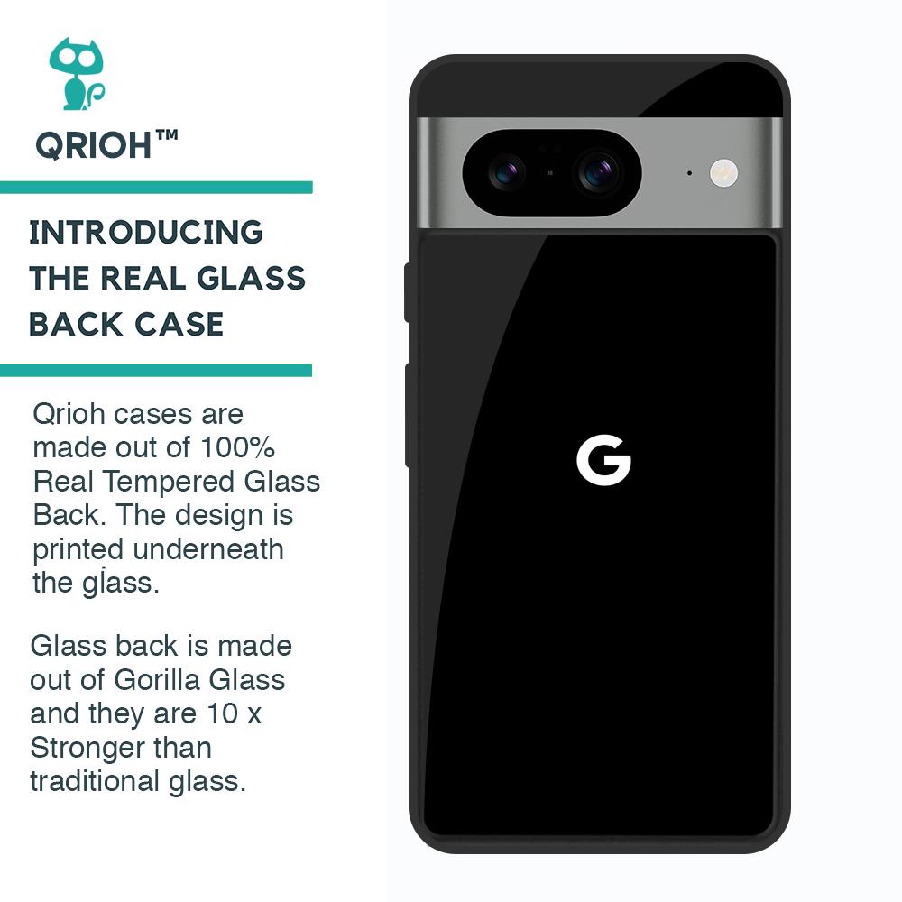 Jet Black Glass Case for Google Pixel 8