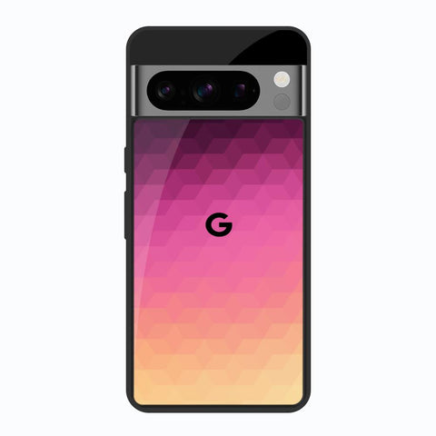 Geometric Pink Diamond Google Pixel 8 Pro Glass Back Cover Online