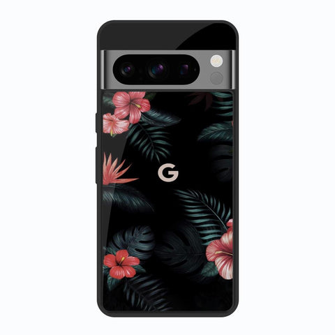 Tropical Art Flower Google Pixel 8 Pro Glass Back Cover Online