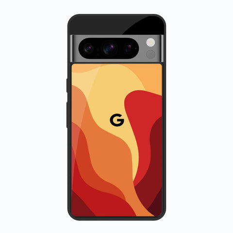 Magma Color Pattern Google Pixel 8 Pro Glass Back Cover Online