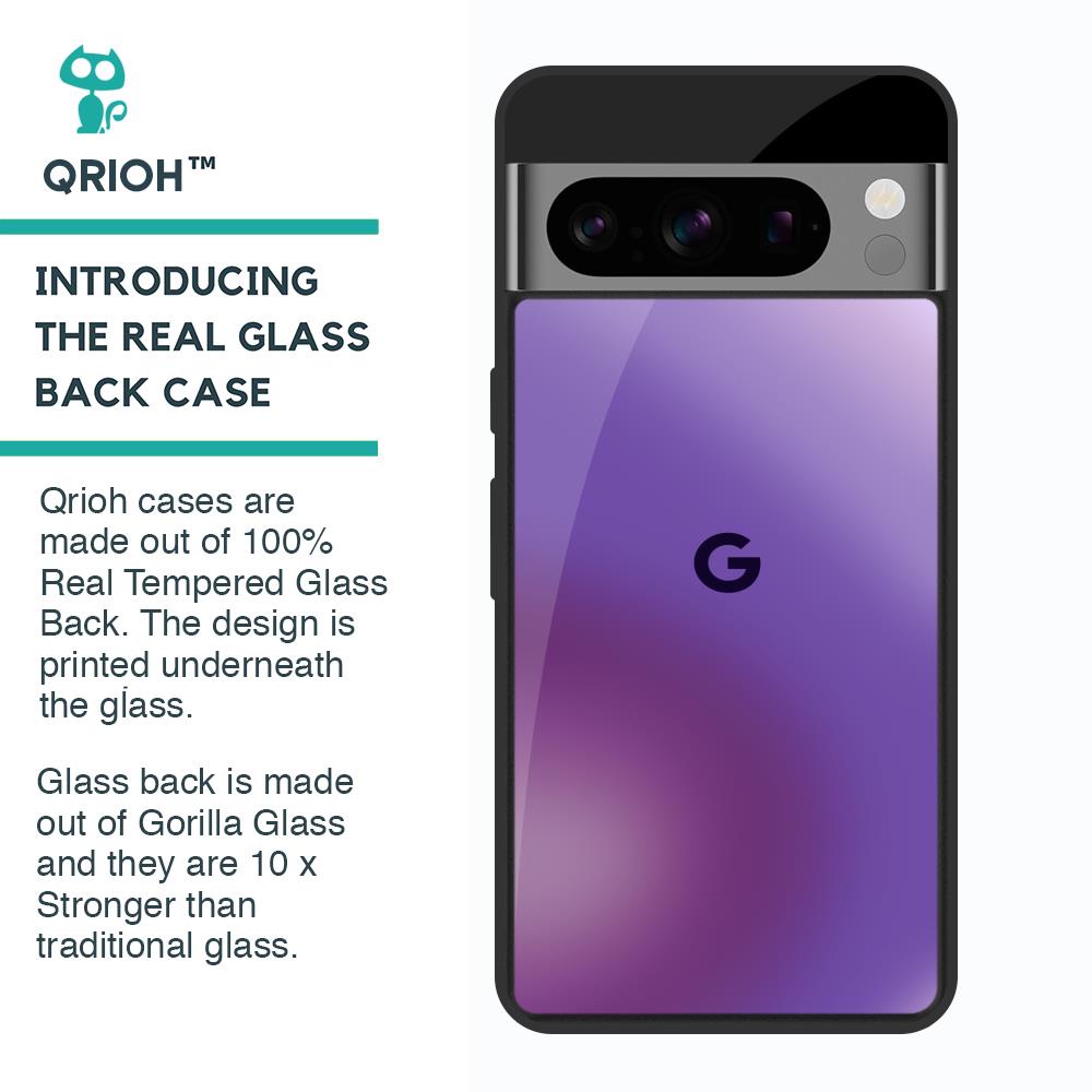 Ultraviolet Gradient Glass Case for Google Pixel 8 Pro
