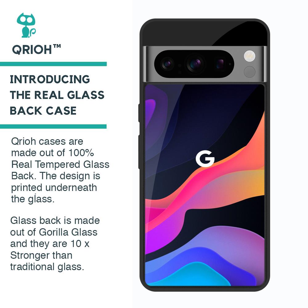 Colorful Fluid Glass Case for Google Pixel 8 Pro