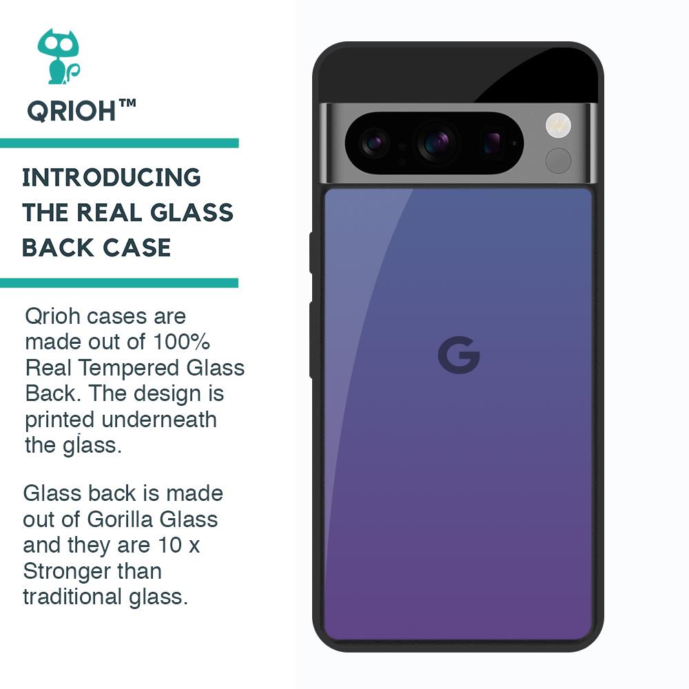 Indigo Pastel Glass Case For Google Pixel 8 Pro