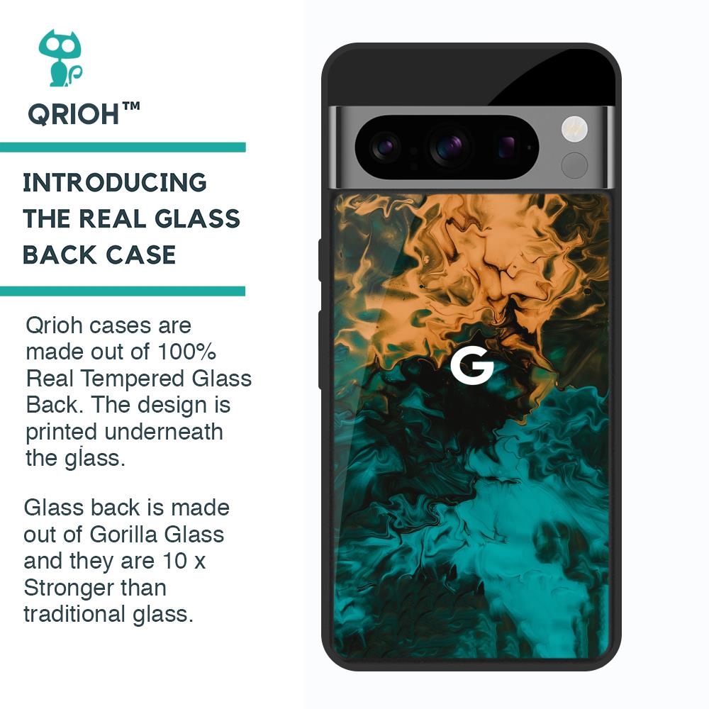 Watercolor Wave Glass Case for Google Pixel 8 Pro