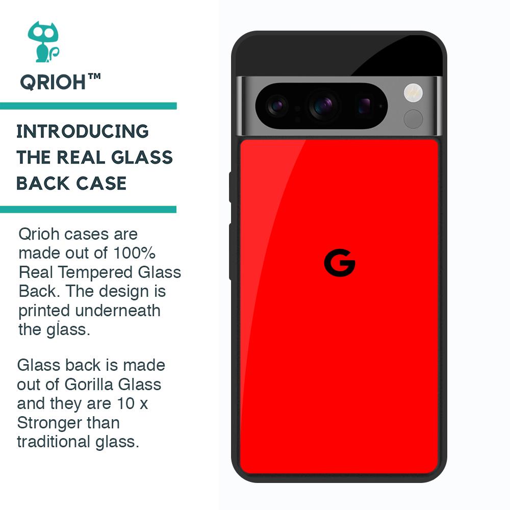 Blood Red Glass Case for Google Pixel 8 Pro