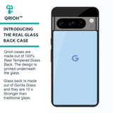 Pastel Sky Blue Glass Case for Google Pixel 8 Pro
