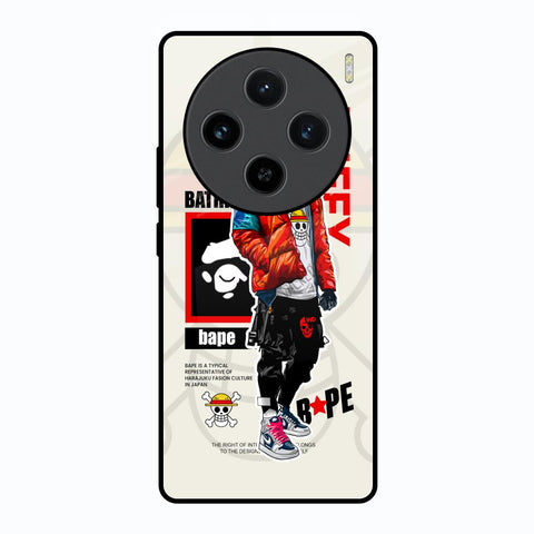 Bape Luffy Vivo X100 5G Glass Back Cover Online