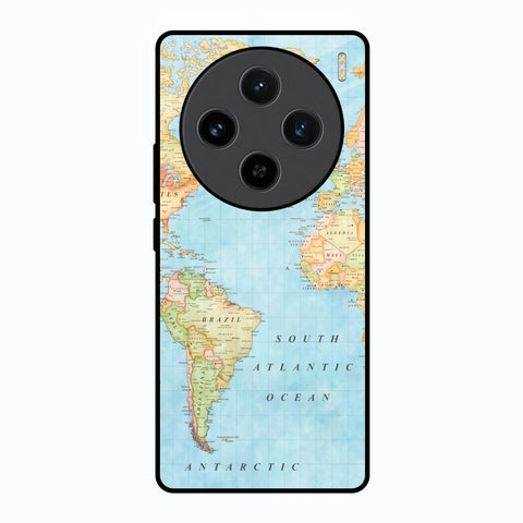 Travel Map Vivo X100 5G Glass Back Cover Online