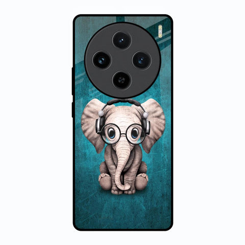 Adorable Baby Elephant Vivo X100 5G Glass Back Cover Online
