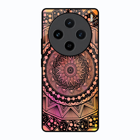 Floral Mandala Vivo X100 5G Glass Back Cover Online