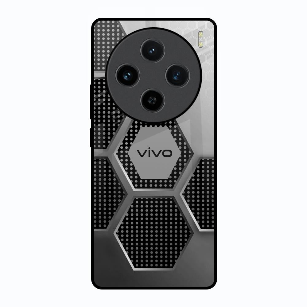 Hexagon Style Vivo X100 5G Glass Back Cover Online