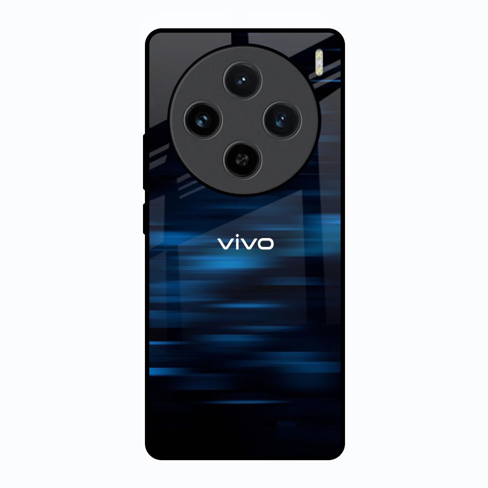 Blue Rough Abstract Vivo X100 5G Glass Back Cover Online